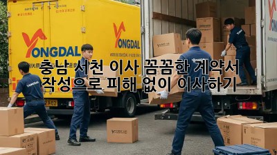 충남 서천 이사, 꼼꼼한 계약서 작성으로 피해 없이 이사하기!